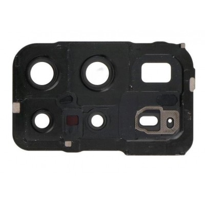 Camera Lens Glass With Frame For Huawei P40 Pro Plus Black By - Maxbhi Com