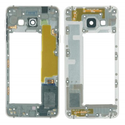 Middle Frame Ring Only For Samsung Galaxy A3 2016 White By - Maxbhi Com