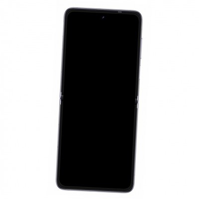 Camera Lens Glass with Frame for Tecno Phantom V Flip Black