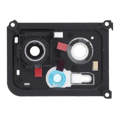 Camera Lens Glass With Frame For Xiaomi Redmi Note 11t Pro 5g Black By - Maxbhi Com