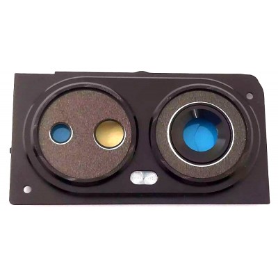 Camera Lens Glass With Frame For Blackview A200 Pro White By - Maxbhi Com