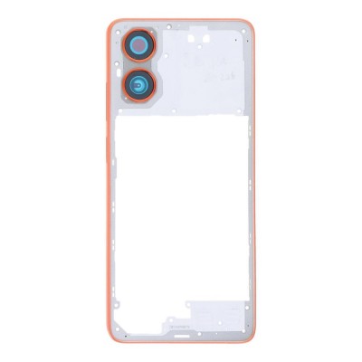 Middle Frame Ring Only For Motorola Moto G04 Orange By - Maxbhi Com
