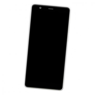 Camera Lens Glass with Frame for Nokia 3.1 C White