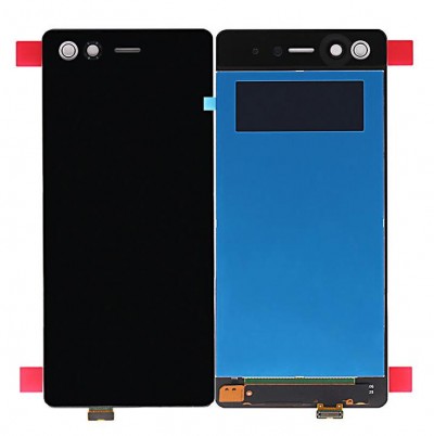 Lcd With Touch Screen For Zte Axon M White By - Maxbhi Com