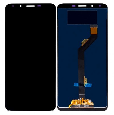 Display for Infinix Hot 6 Black (Combo Folder) by Maxbhi.com