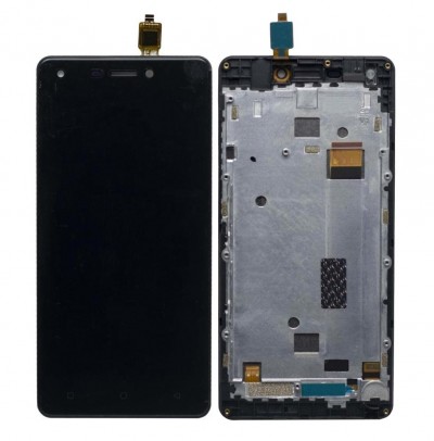Lcd With Touch Screen For Intex Indie 5 Black By - Maxbhi Com
