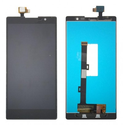 Lcd With Touch Screen For Lenovo K80 Black By - Maxbhi Com