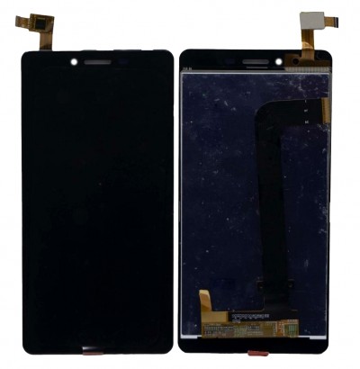 Lcd With Touch Screen For Micromax Canvas 6 Pro Black By - Maxbhi Com