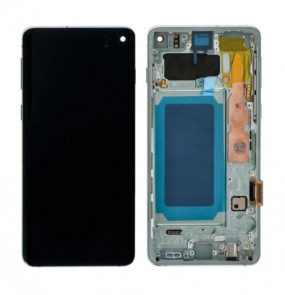 Lcd With Touch Screen For Samsung Galaxy S10 Black By - Maxbhi Com