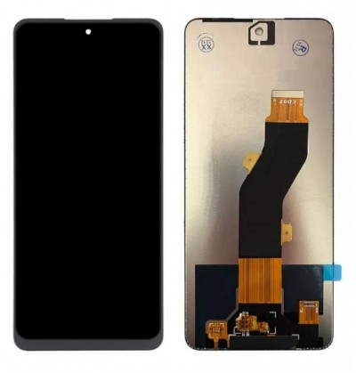 Lcd With Touch Screen For Tecno Spark 20c Black By - Maxbhi Com