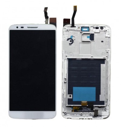 Lcd With Touch Screen For Lg G2 D802t White By - Maxbhi Com