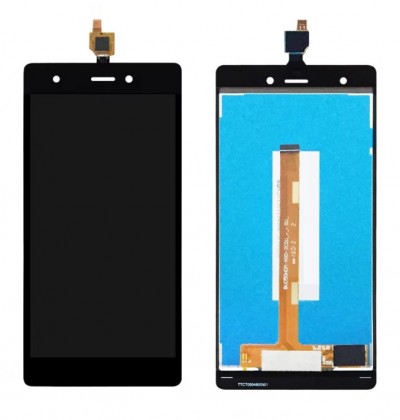 Lcd With Touch Screen For Wiko Pulp 4g Black By - Maxbhi Com