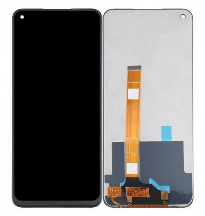 Lcd With Touch Screen For Realme Narzo 30 5g Black By - Maxbhi Com