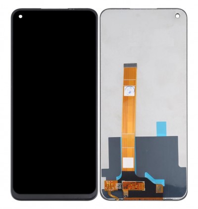 Lcd With Touch Screen For Realme Narzo 30 Black By - Maxbhi Com