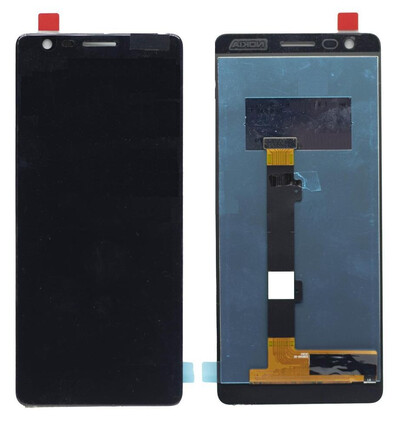 Lcd With Touch Screen For Nokia 3 1 Nokia 3 2018 Black Chrome By - Maxbhi Com