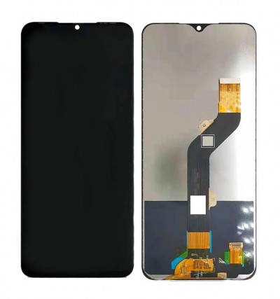 Display for Infinix Hot 10 Play Black (Combo Folder) by Maxbhi.com