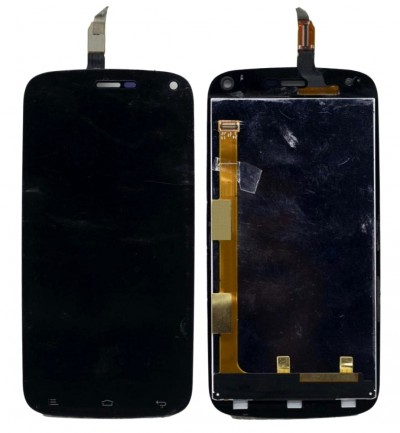 Lcd With Touch Screen For Gionee Elife E3 Black By - Maxbhi Com