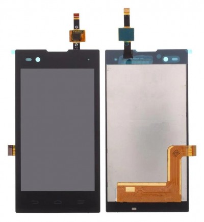 Lcd With Touch Screen For Zte Blade A410 Black By - Maxbhi Com
