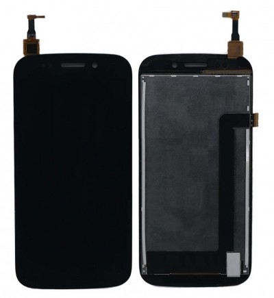 Lcd With Touch Screen For Micromax Canvas 4 A210 Black By - Maxbhi Com