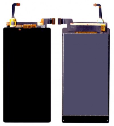 Lcd With Touch Screen For Micromax Canvas Amaze 4g Q491 Black By - Maxbhi Com