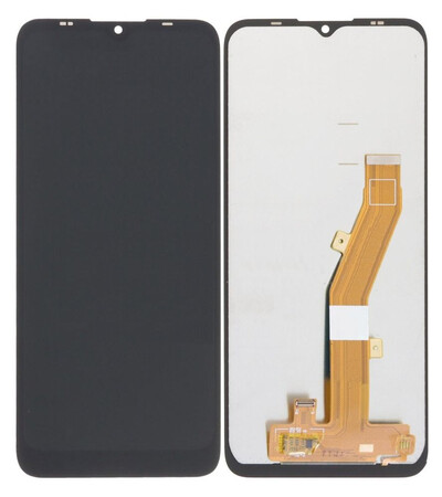 Lcd With Touch Screen For Nokia C21 Black By - Maxbhi Com