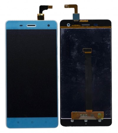 Lcd With Touch Screen For Xiaomi Mi4 Limited Edition Wood Cover 16gb White By - Maxbhi Com