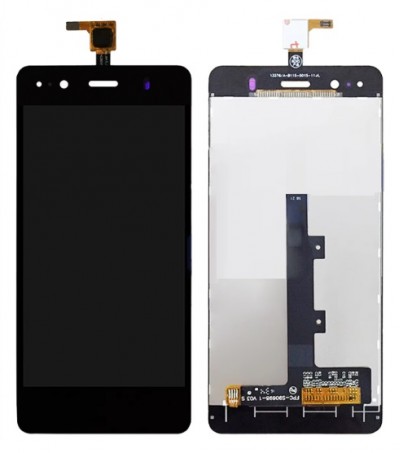 Lcd With Touch Screen For Bq Aquaris M4 5 Black By - Maxbhi Com