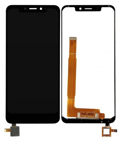 Lcd With Touch Screen For Vodafone Smart N10 Black By - Maxbhi Com