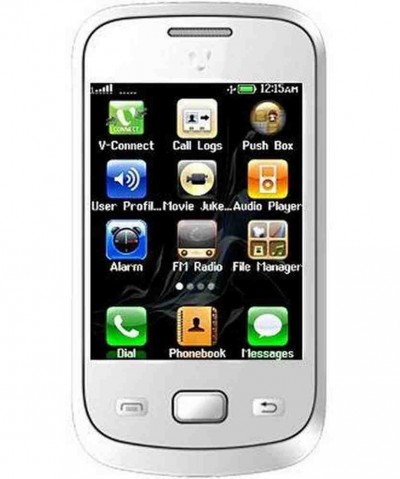LCD with Touch Screen for Videocon V1570 - White