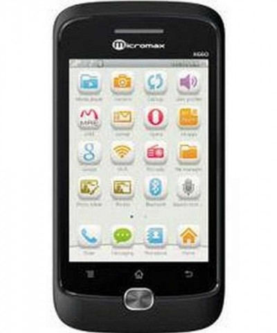 LCD with Touch Screen for Micromax X660 - Black