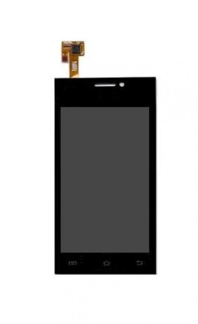Lcd With Touch Screen For Intex Aqua Y2 Black By - Maxbhi.com