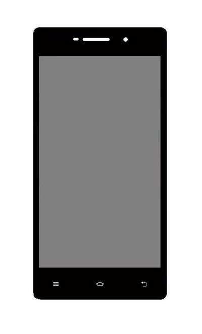 Lcd With Touch Screen For Posh Kick X511 Black By - Maxbhi.com