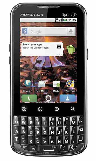 Display for Motorola XPRT MB612 - Black (Combo Folder) by Maxbhi.com