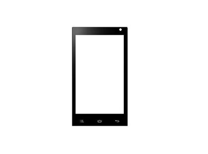 Replacement Front Glass For Celkon Campus A402 Silver By - Maxbhi Com