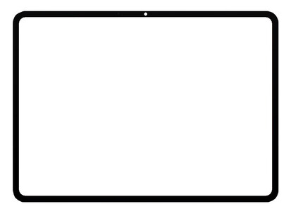 Replacement Front Glass For Oppo Pad 6 Black By - Maxbhi Com
