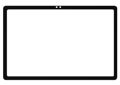 Replacement Front Glass For Blackview Zeno 10 Black By - Maxbhi Com