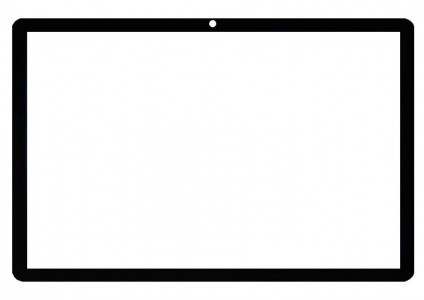 Replacement Front Glass For Doogee Tab A9 Pro Plus Grey By - Maxbhi Com