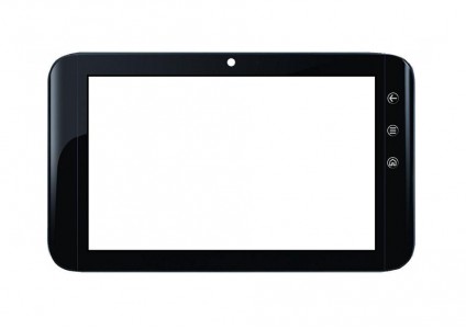 Replacement Front Glass For Dell Streak 7 Grey By - Maxbhi.com