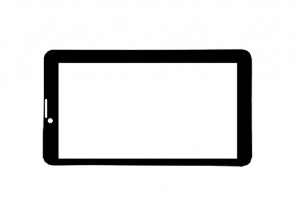 Replacement Front Glass For Datawind Ubislate 7ch Black By - Maxbhi.com