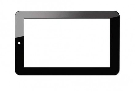 Replacement Front Glass For Hcl Me Champ Tab Black By - Maxbhi.com