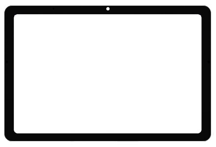 Replacement Front Glass For Umidigi G1 Tab Black By - Maxbhi Com