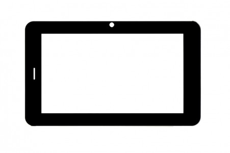 Replacement Front Glass For Prestigio Multipad 7.0 Prime Duo 3g Black By - Maxbhi.com