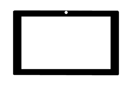 Replacement Front Glass For Lava Etab Z7h Plus Black By - Maxbhi.com