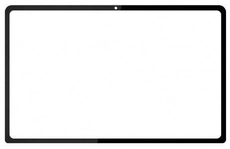 Replacement Front Glass For Lenovo Tab Plus Black By - Maxbhi Com