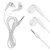 Earphone for Alcatel Pixi 3 - 4.5 - Handsfree, In-Ear Headphone, 3.5mm, White
