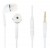 Earphone for Alcatel TCL S900 - Handsfree, In-Ear Headphone, White