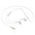 Earphone for Cube Talk 9X U65GT - Handsfree, In-Ear Headphone, 3.5mm, White