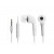 Earphone for Lava Iris 400 Colors - Handsfree, In-Ear Headphone, 3.5mm, White