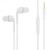 Earphone for Lenovo S939 - Handsfree, In-Ear Headphone, 3.5mm, White