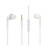 Earphone for Samsung C3630 - Handsfree, In-Ear Headphone, White